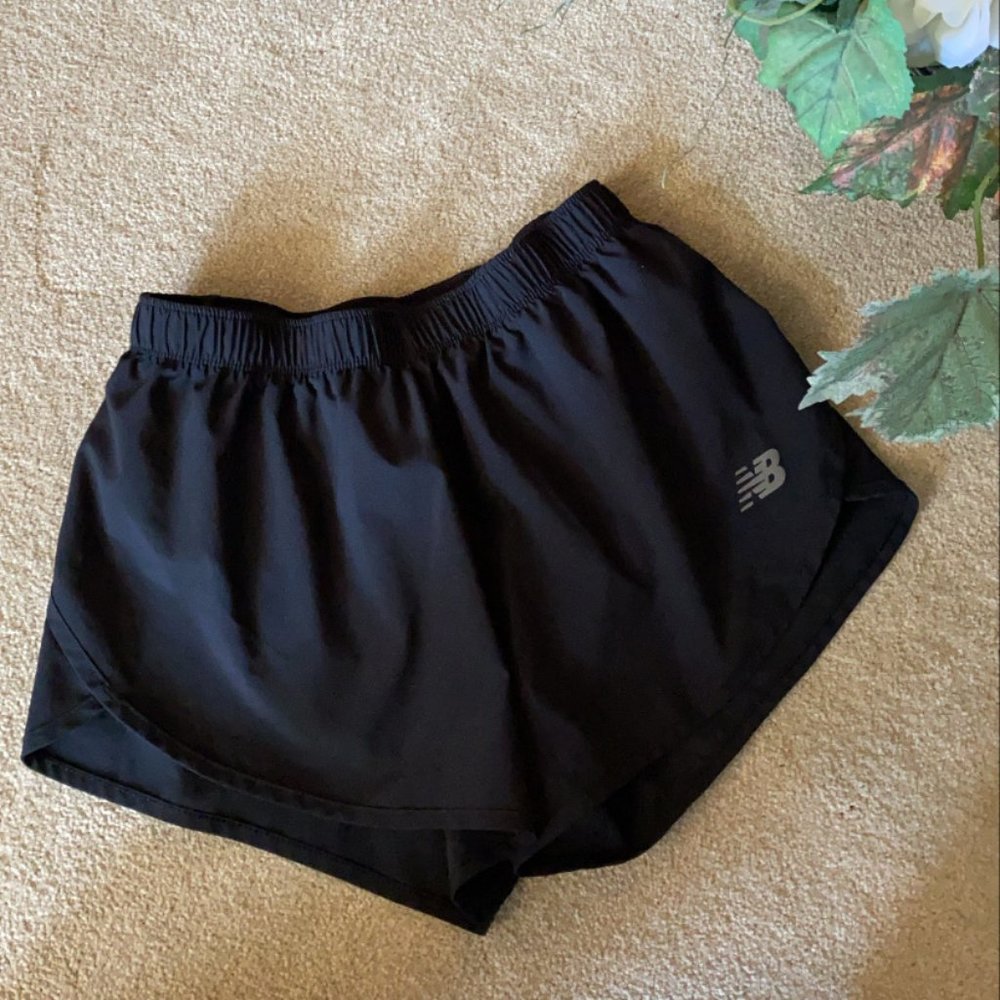 New Balance black running shorts